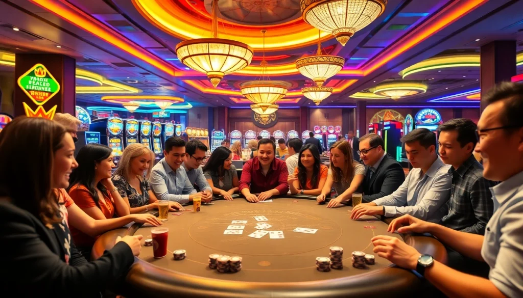 คาสิโนที่เสนอประสบการณ์การพนันที่น่าตื่นเต้นด้วยบรรยากาศและผู้คนที่มีพลัง