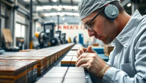 Inspecting high-quality Alnico magnets manufacturer in china in a professional setting.