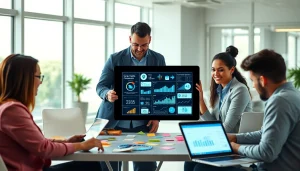 Enhance your social media presence with team strategy sessions at https://boost-social-media.com, capturing collaboration and innovation.