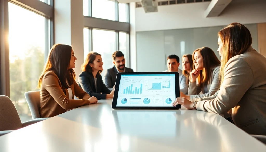 Engaging discussion about business strategies at https://antrepost.com with entrepreneurs in a modern conference setting.