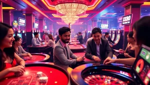 Dynamic online gaming environment at XX88 showcasing thrilling casino activities.