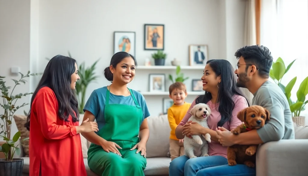 Understand Domestic Worker Visa Dubai process with a professional worker and family in Dubai.