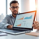 Maximize JBO's potential through strategic website data analysis in a modern office.