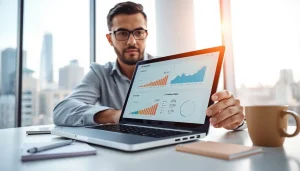 Maximize JBO's potential through strategic website data analysis in a modern office.