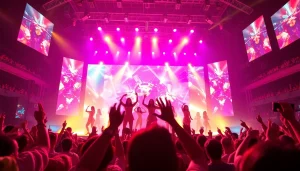 Captivating K-Pop concert scene showcasing energy and excitement at https://www.kpopangel.com