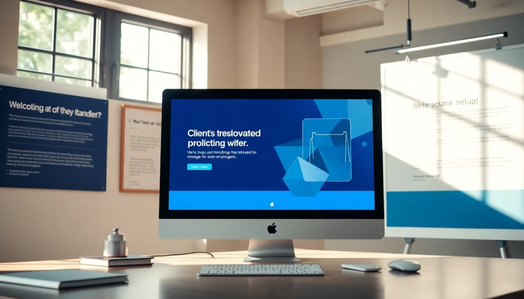 Showcasing https://www.lawfirmswebsitedesign.com modern law firm website design with client testimonials.