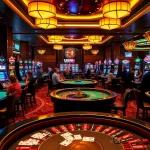 Play exciting blackjack and roulette at https://c168.design/, showcasing vibrant casino gaming action with players and colorful slot machines.