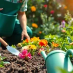 Beheer van bloemen en planten met https://detuinassistent.nl in een weelderige tuin