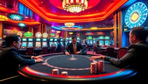 Experience the excitement of HB88 with vibrant casino scenes and professional gameplay.