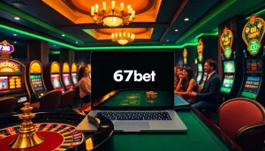 Experience the thrill of 67bet with players enjoying vibrant casino games and online betting excitement.