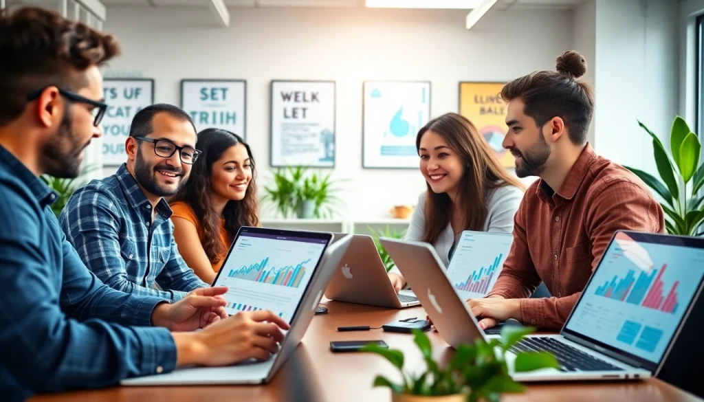 Boost Social Media team collaborating effectively for enhanced visibility on https://boost-social-media.com