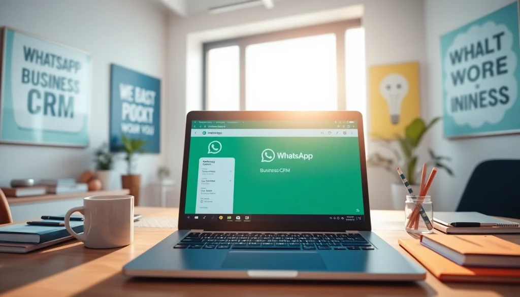Using https://whatalker.com for enhanced WhatsApp Business CRM solutions in a professional workspace.