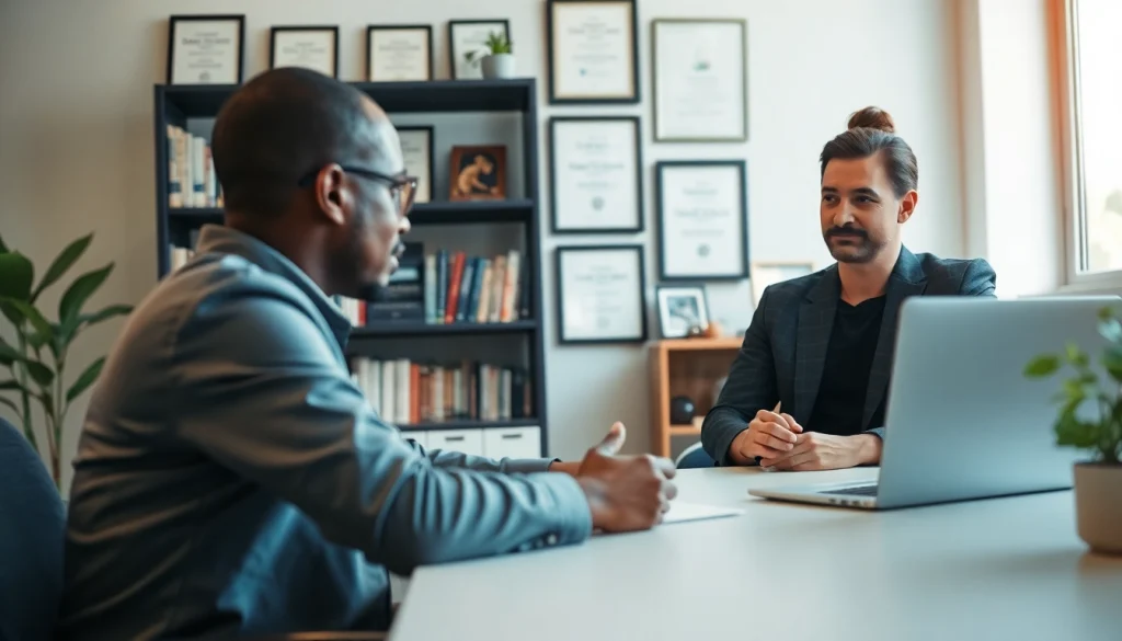 Empower your career with a professional Career Coach near me, featuring an engaging one-on-one session.
