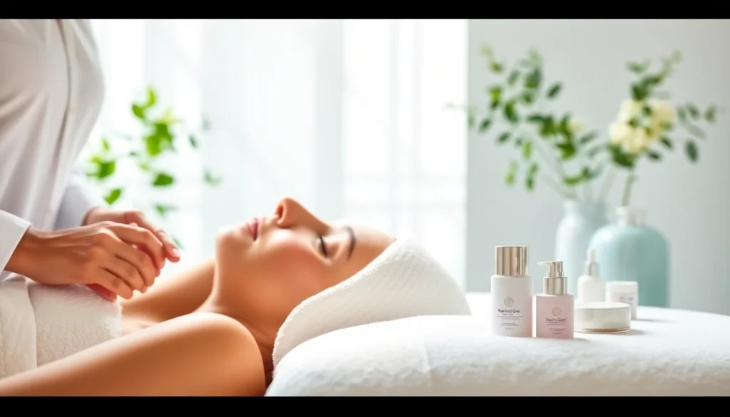 Experience the rejuvenating RejuvaGlow Facial in a serene spa environment.