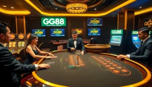 GG88 casino scene showcasing exciting gameplay and luxury gambling experiences.