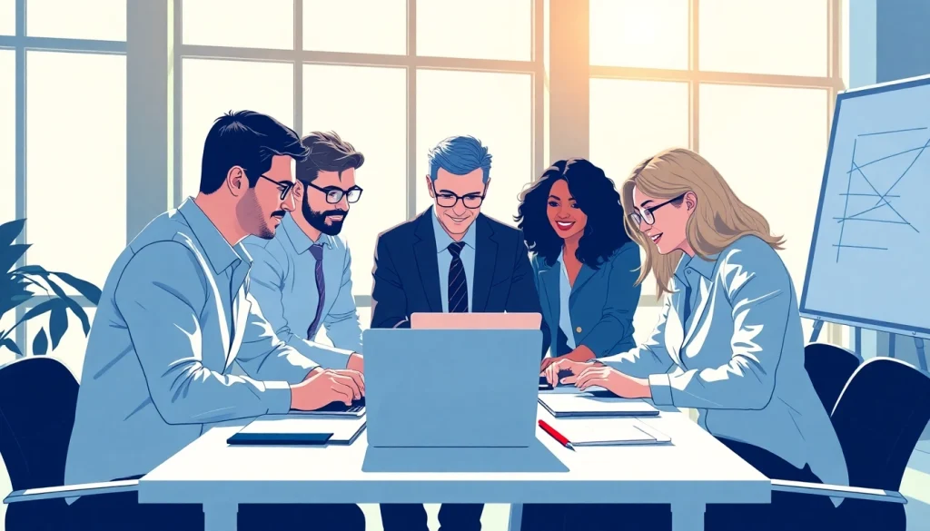 Contact Envision Brand Marketing team engaging in strategic planning https://envisionbrandmarketing.com/contactus.html