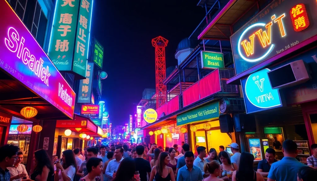 Experience 베트남밤문화 with vibrant nightlife and lively entertainment scenes.