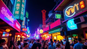 Experience 베트남밤문화 with vibrant nightlife and lively entertainment scenes.