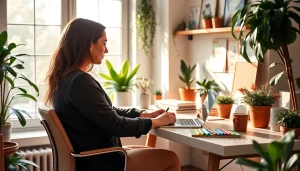 Discover tips at https://nugevonden.nl while enjoying a cozy home office environment.