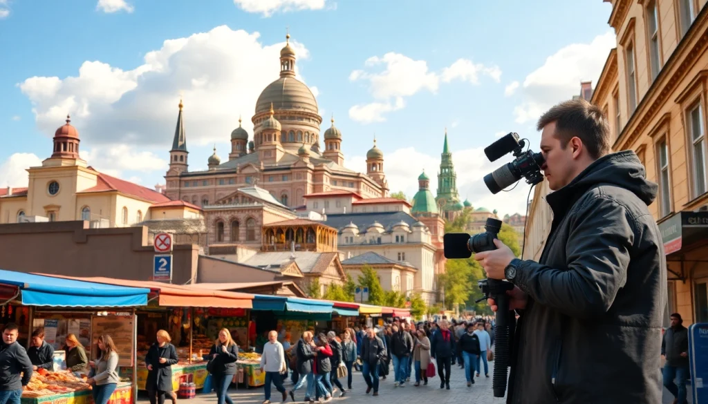 Огляд новин з https://sumytoday.in.ua на вулицях Сум з активними перехожими.