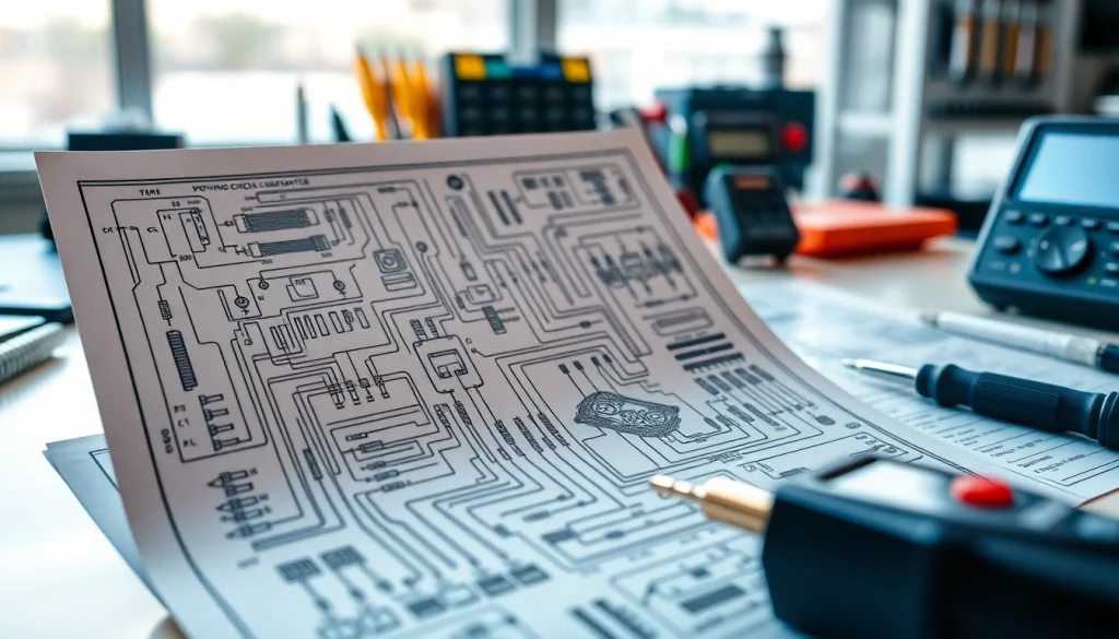 View intricate automotive schematics from https://bezpieczniki24.pl showcasing detailed circuit designs.