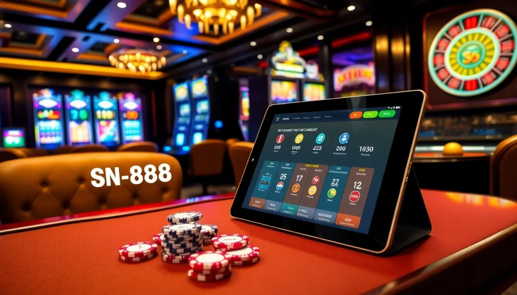 Experience SN888's vibrant casino atmosphere with exciting games and professional gaming tables.