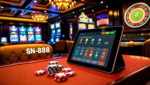 Experience SN888's vibrant casino atmosphere with exciting games and professional gaming tables.