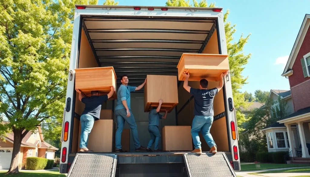 Efficient movers Vancouver team loading furniture into a truck during a residential relocation.