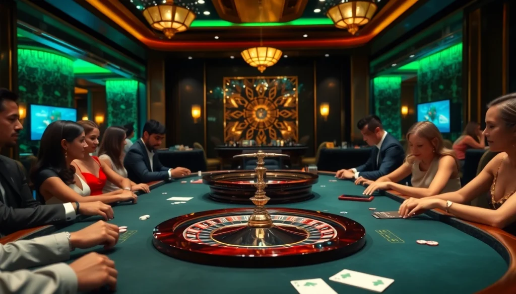 Experience high-stakes gambling with Samsung Galaxy S8 at a luxurious casino table.