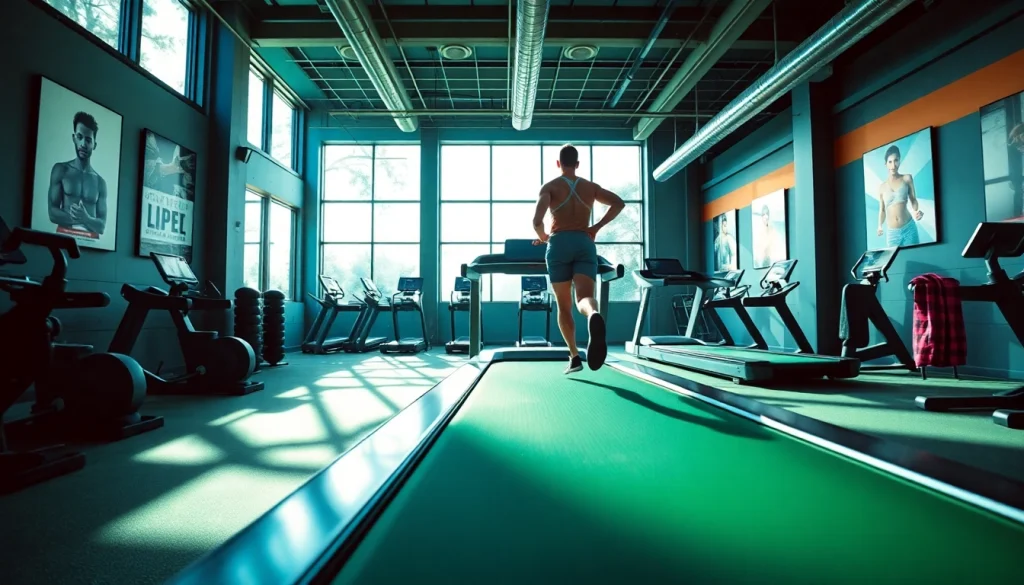 Ciapo Treadmill showcases state-of-the-art air pressure technology in an active gym setting.