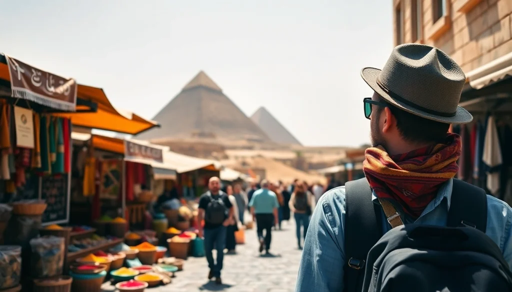 Experience local culture in Cairo, Egypt, showcasing markets near the Pyramids https://emegypt.net.