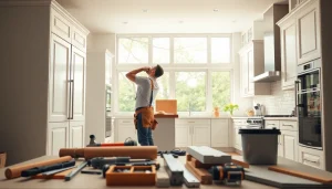 Transform a kitchen space with expert home renovation techniques and modern design features.