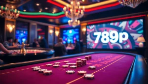 Engaging players at a luxurious casino table showcasing 789p in a vibrant poker scene.