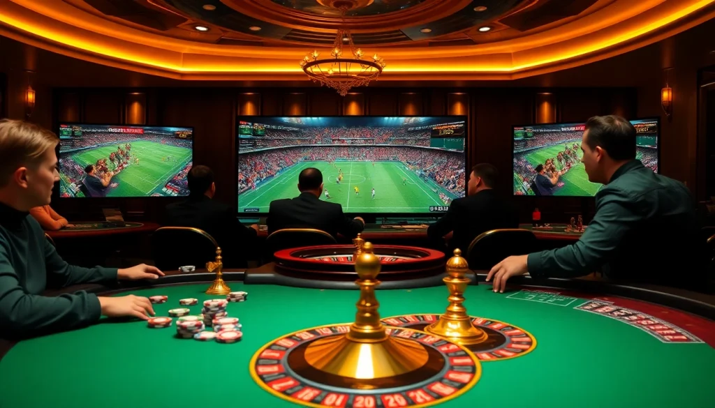 xem bóng đá trực tiếp while enjoying the thrill of beautiful casino elements in a vibrant gambling atmosphere.