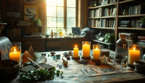 Explore the magical world of healing and intuition at https://julielynn.co with a cozy witch's workshop atmosphere.