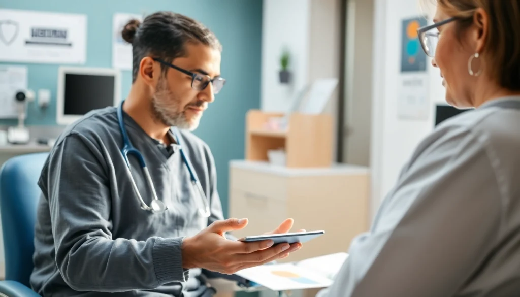 Engaging consultation at https://tweestedenziekenhuis.nl showing a doctor assisting a patient.