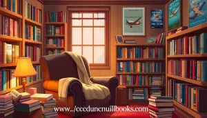 Engaging reading nook showcasing books from https://csduncanbooks.com surrounded by warm lighting.