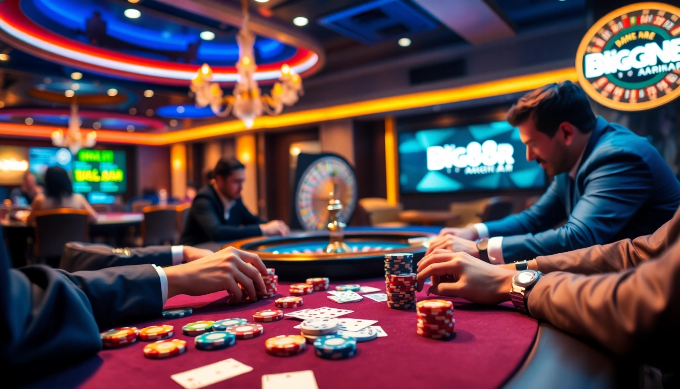 Experience high-stakes poker action with BIG88.BAR at a luxurious casino.