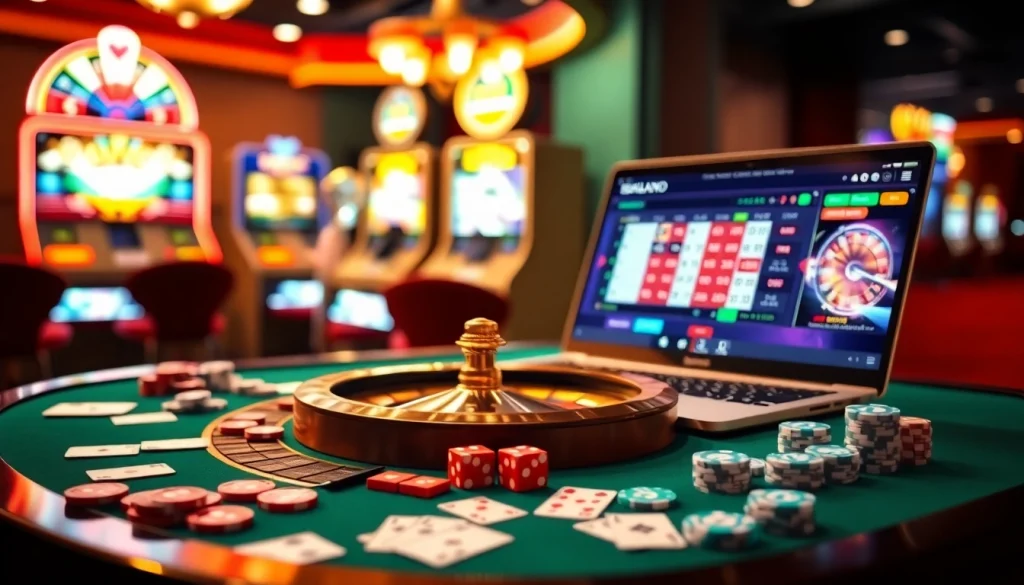 Experience thrilling gameplay at S8 with vibrant casino tables and engaging gambling activities.