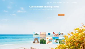 Nuvelios.org에서 제공하는 맞춤형 여행 서비스를 탐색하는 사용자 인터페이스