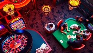 Players immersed in a thrilling roulette game at https://lc88comm.com/ casino, showcasing vibrant betting chips and excitement.
