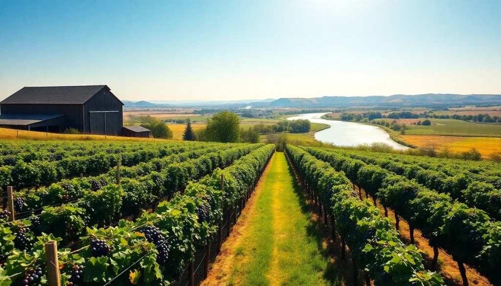 Experience the serene vineyards of Clarksburg CA with scenic river views in a vibrant landscape.