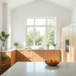 Showcasing a beautiful Home renovation in a bright, modern kitchen with stylish design and natural light.