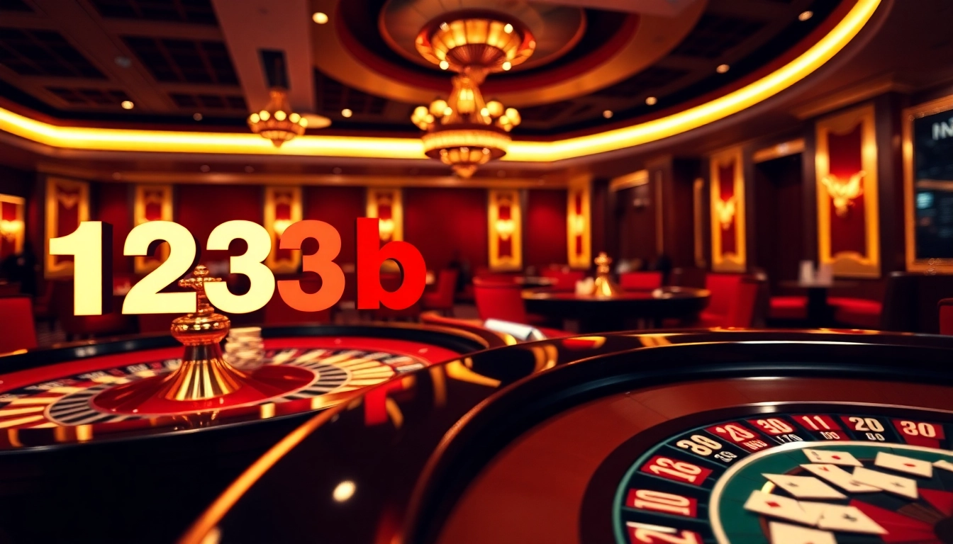 Experience the thrill of poker at 123b casino with vibrant chips and cards.