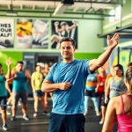 Les participants de iletaitunnuage.fr s'entraînant dans une salle de crossfit moderne et dynamique.
