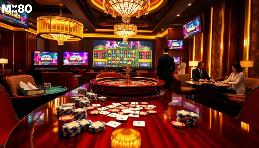 Experience high-stakes gambling excitement at Trang Chủ MM88 with engaging casino games and vibrant visuals.
