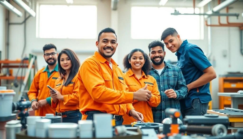 Students learning practical skills at trade schools in southern California, highlighting collaboration and engagement.