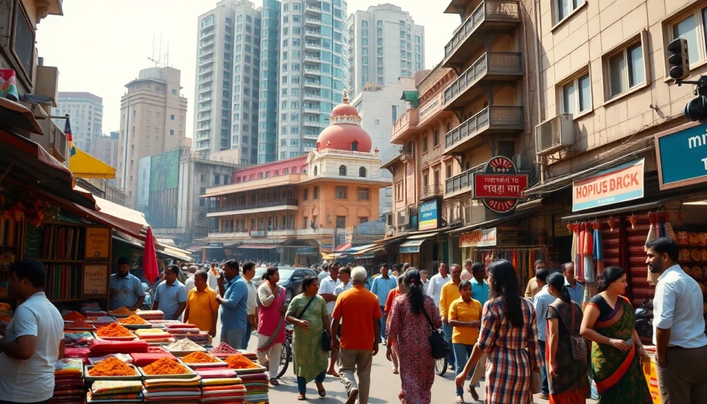 Capture the vibrant atmosphere of Mumbai's market at https://www.mumbaikarsperspective.com with local vendors and diverse shoppers.
