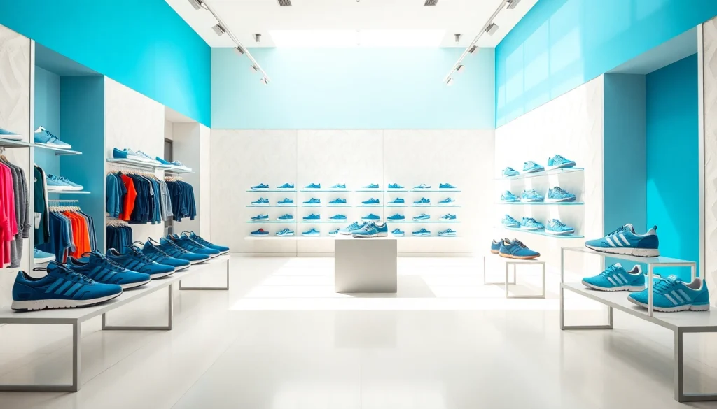 Découvrez les chaussures sur adidasfluxpascher.fr avec un intérieur de magasin design et lumineux.