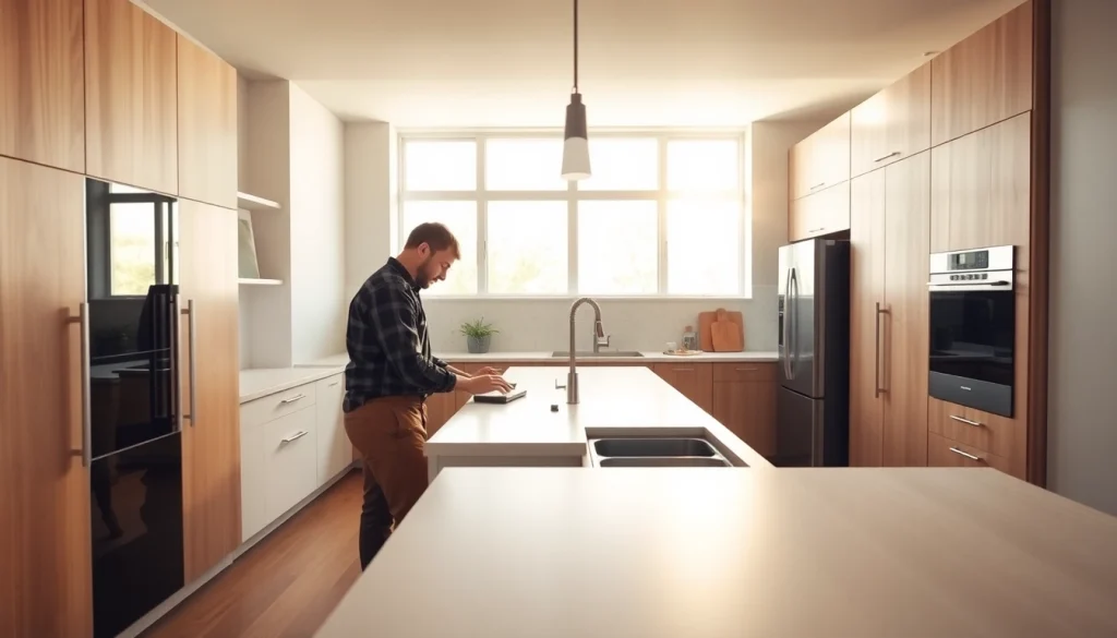 Transform your home with a stunning home renovation that features an elegant kitchen remodel.